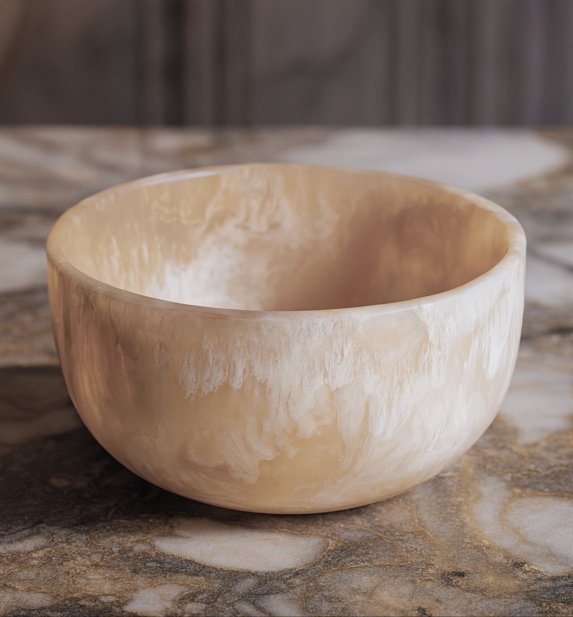 Sol Resin Salad Bowl, Off-White