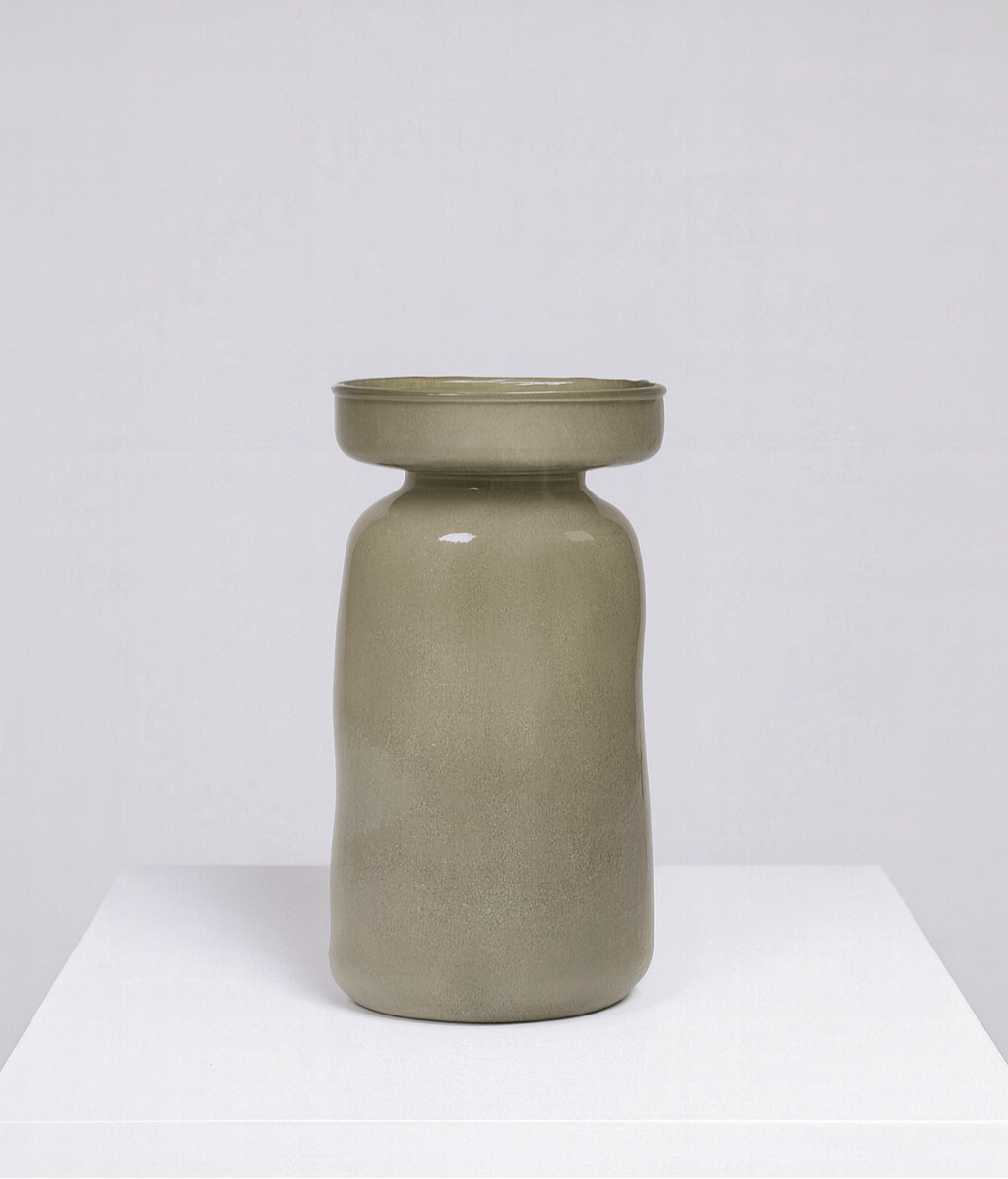 Lorenzo Stained Glass Vase, Light Green