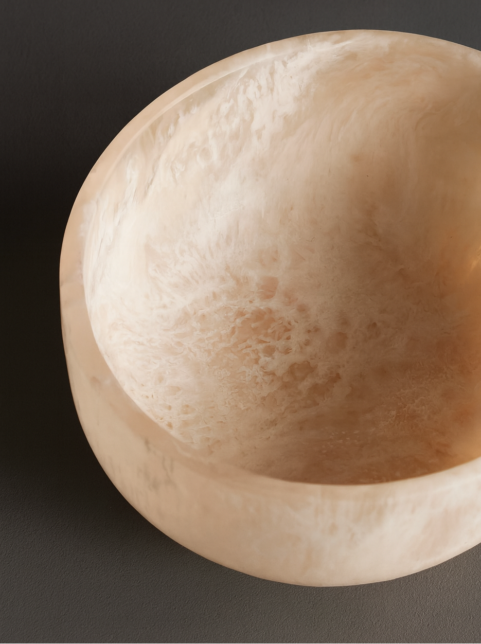 Sol Resin Salad Bowl, Off-White